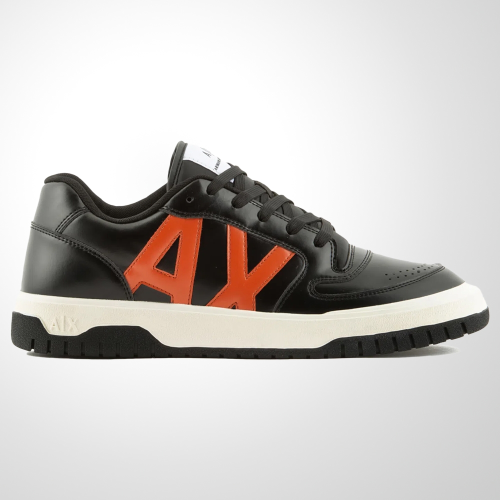 TÊNIS ARMANI EXCHANGE LOGO E TECIDO SINTÉTICO PRETO