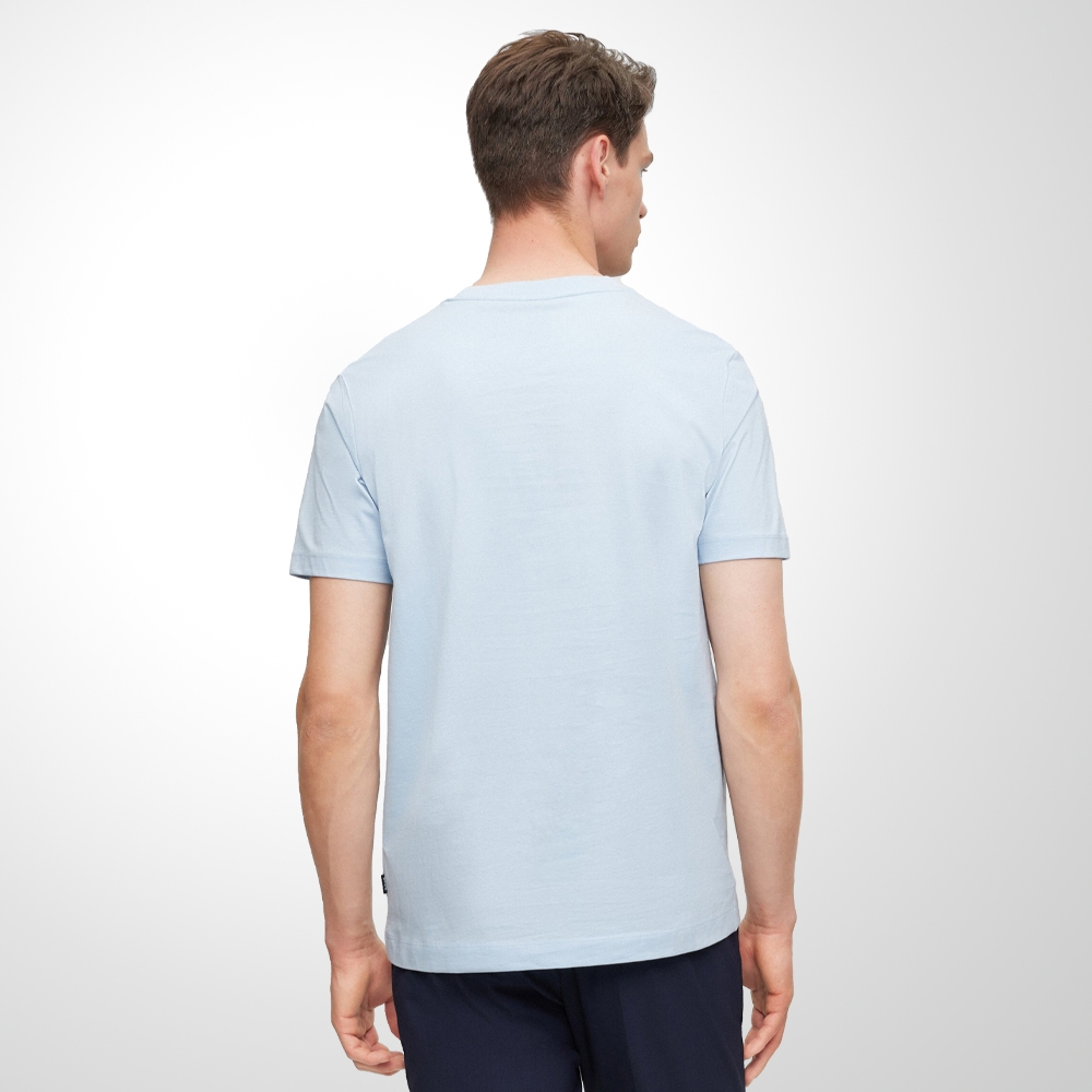 CAMISETA MASCULINA REGULAR FIT THOMPSON 01 AZUL BOSS